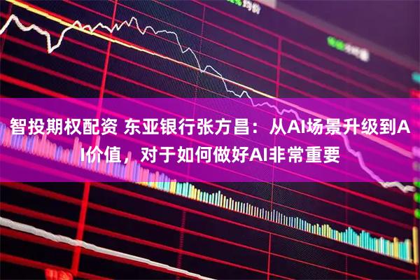 智投期权配资 东亚银行张方昌：从AI场景升级到AI价值，对于如何做好AI非常重要